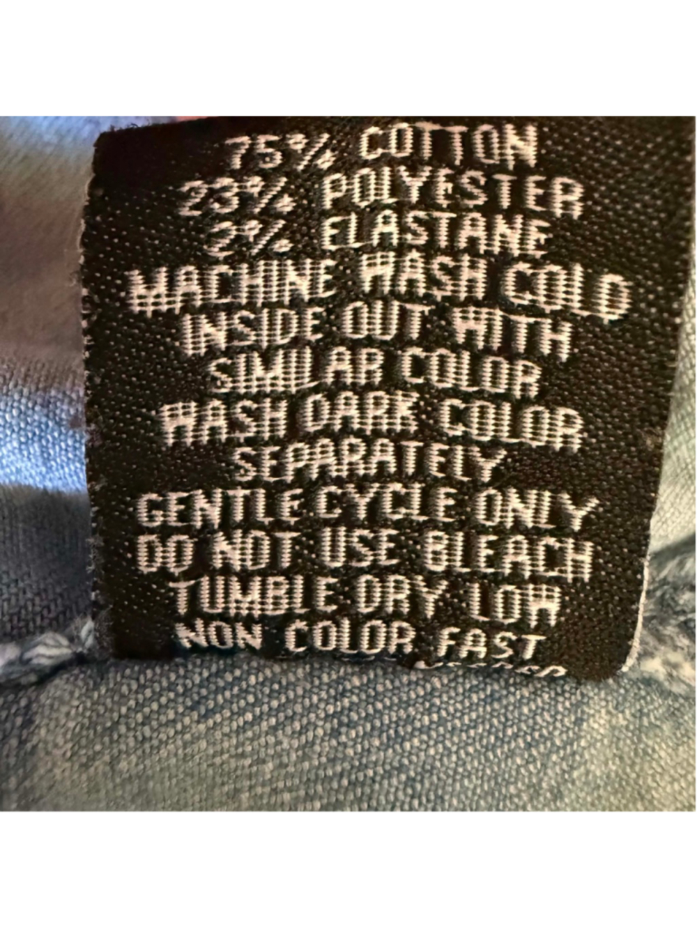 Juniors Blue Topic Light Blue Off Shoulder Cropped Jean Jacket M - Picture 7 of 9